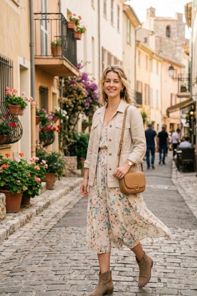 Lightweight Jacket with Dress