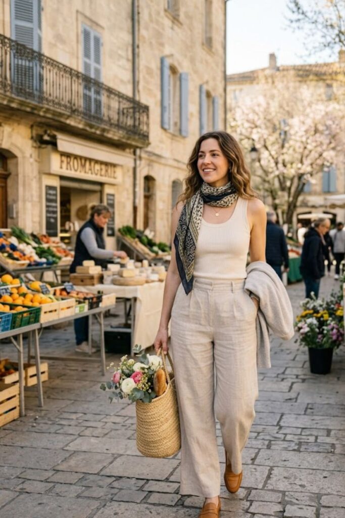 Tank Top with Linen Pants