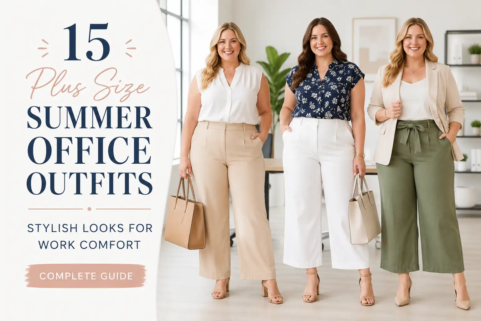 15 Plus Size Summer Office Outfits: Stylish Looks for Work Comfort