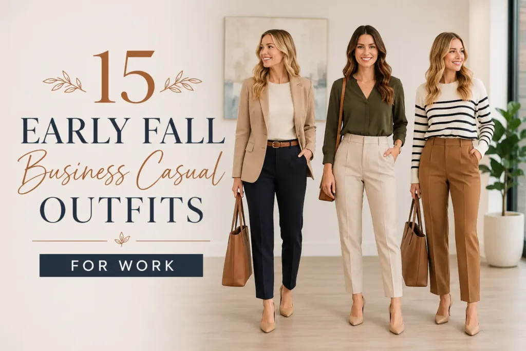 15 Early Fall Business Casual Outfits for Work