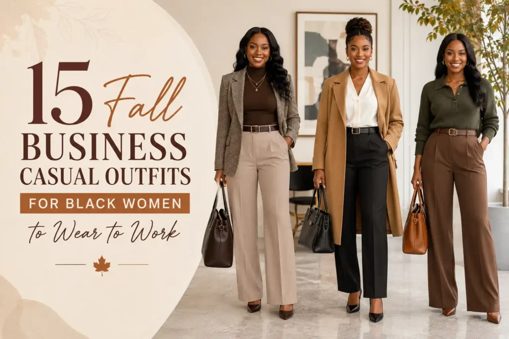 15 Fall Business Casual Outfits for Black Women to Wear to Work