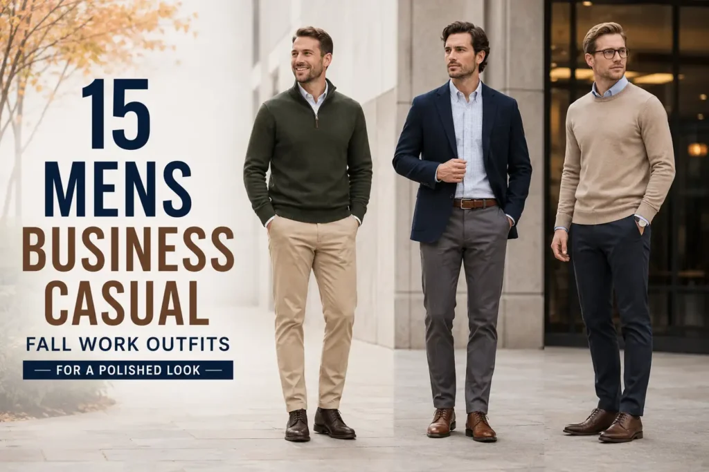 15 Mens Business Casual Fall Work Outfits for a Polished Look