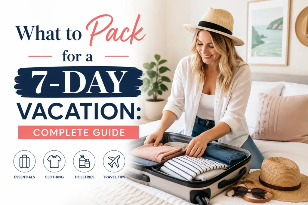 What to Pack for a 7-Day Vacation: Complete Guide