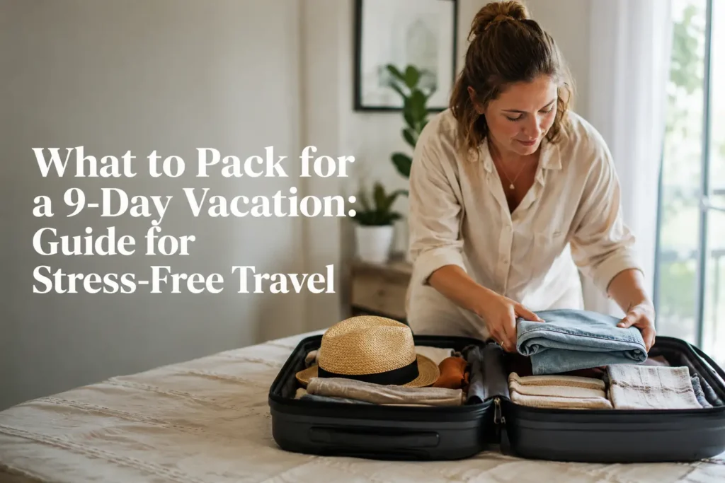 What to Pack for a 9-Day Vacation