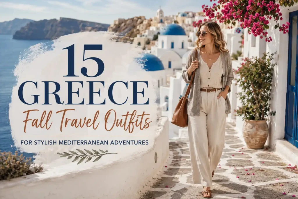 15 Greece Fall Travel Outfits for Stylish Mediterranean Adventures