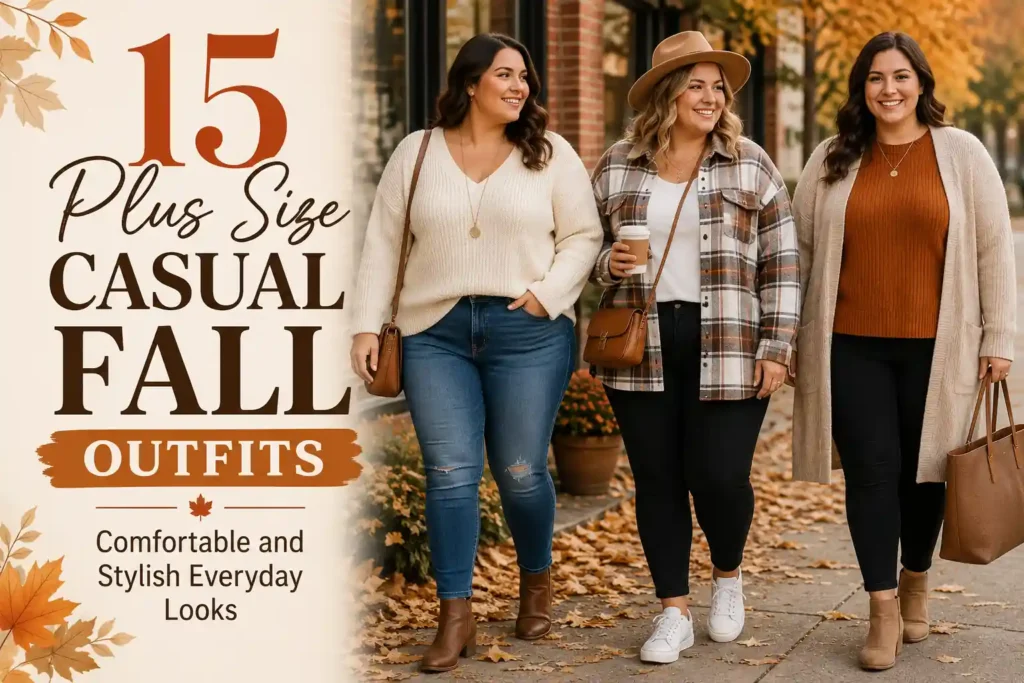 15 Plus Size Casual Fall Outfits: Comfortable and Stylish Everyday Looks