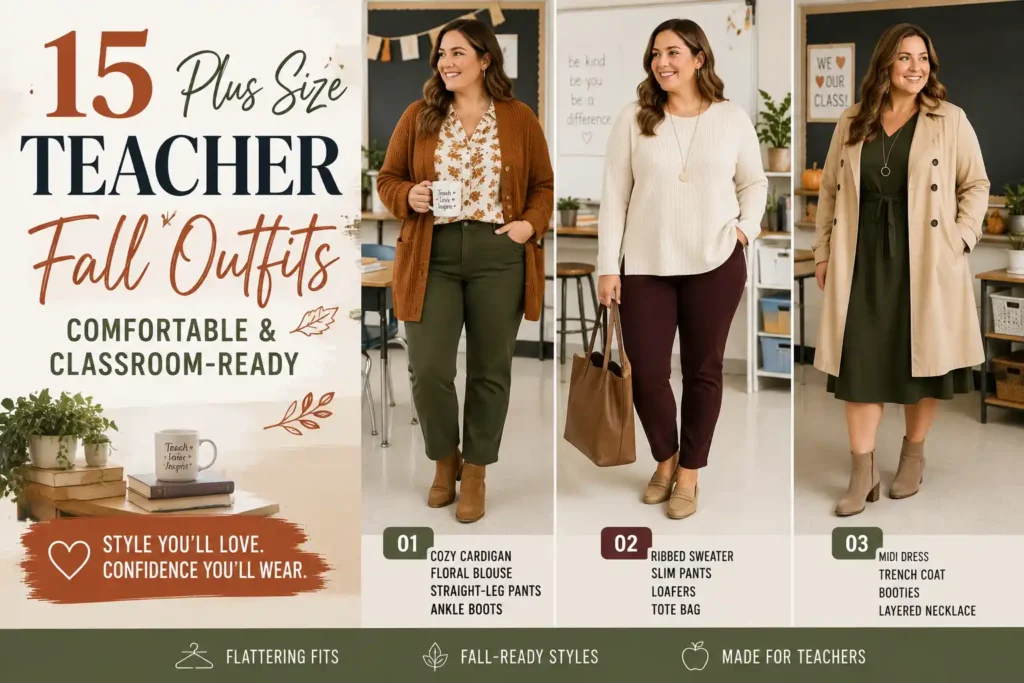 15 Plus Size Teacher Fall Outfits: Comfortable & Classroom-Ready