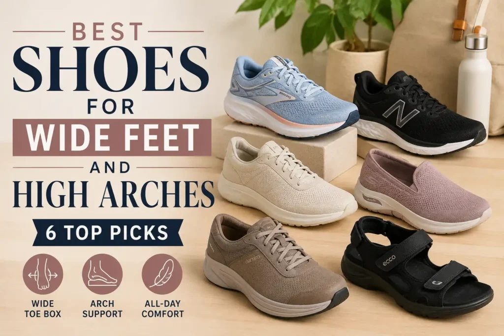Best Shoes for Wide Feet and High Arches: 6 Top Picks