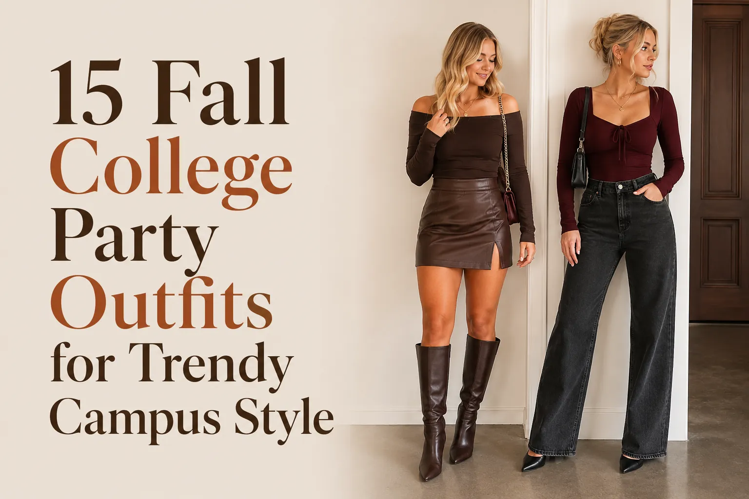 15 Fall College Party Outfits for Trendy Campus Style