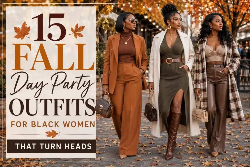15 Fall Day Party Outfits for Black Women That Turn Heads