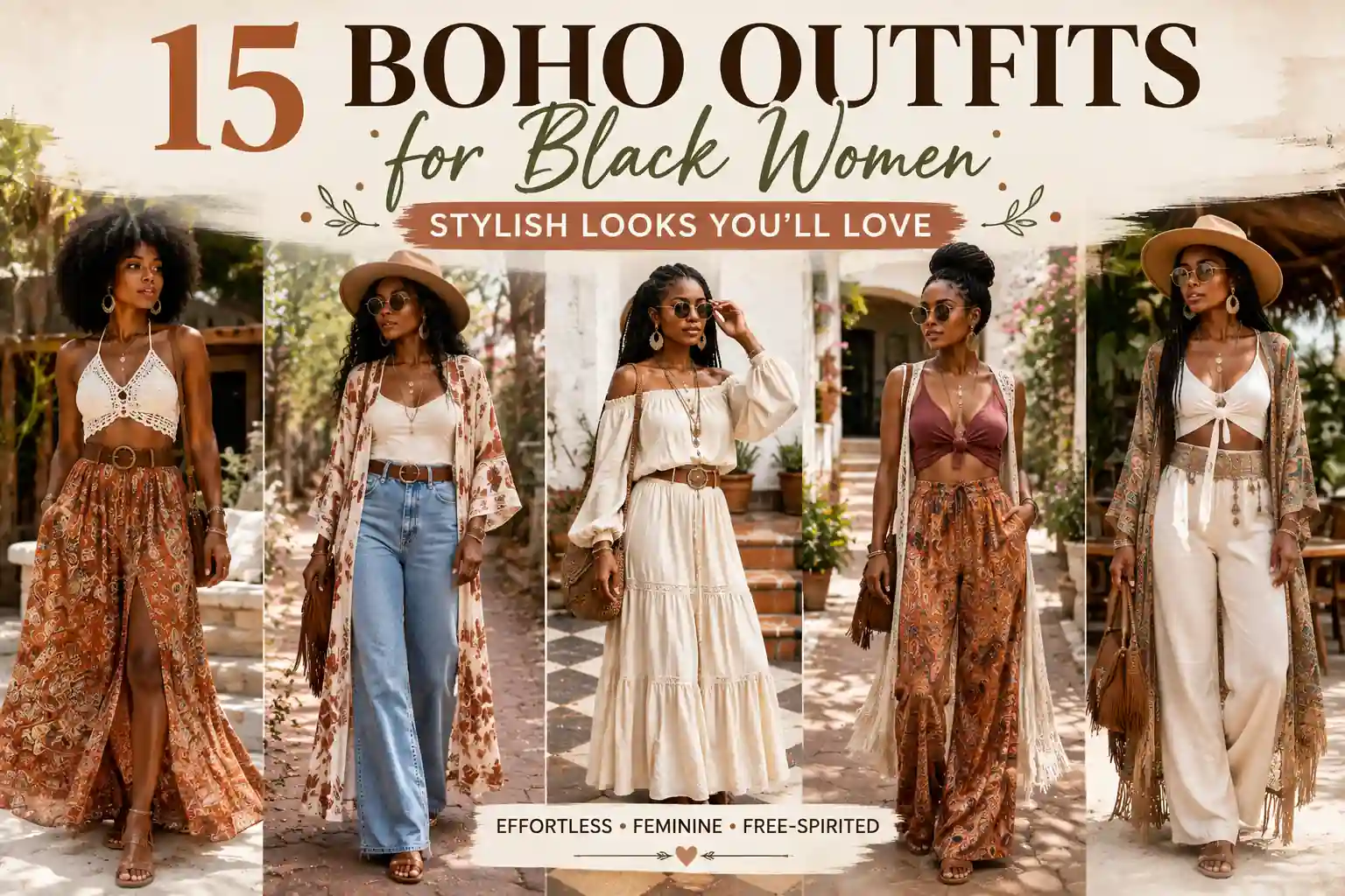 15 Boho Outfits for Black Women: Stylish Looks You'll Love