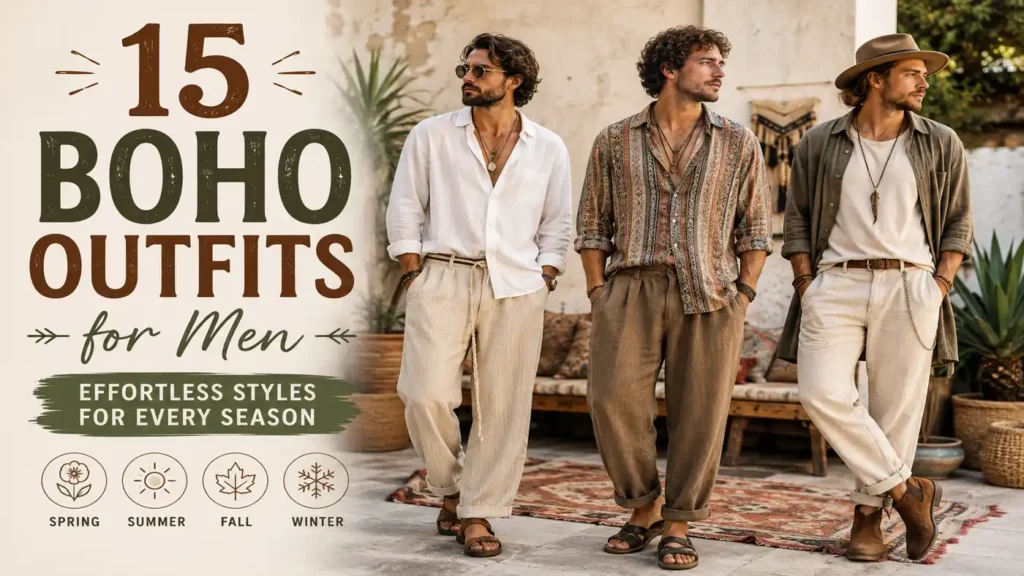 15 Boho Outfits for Men: Effortless Styles for Every Season