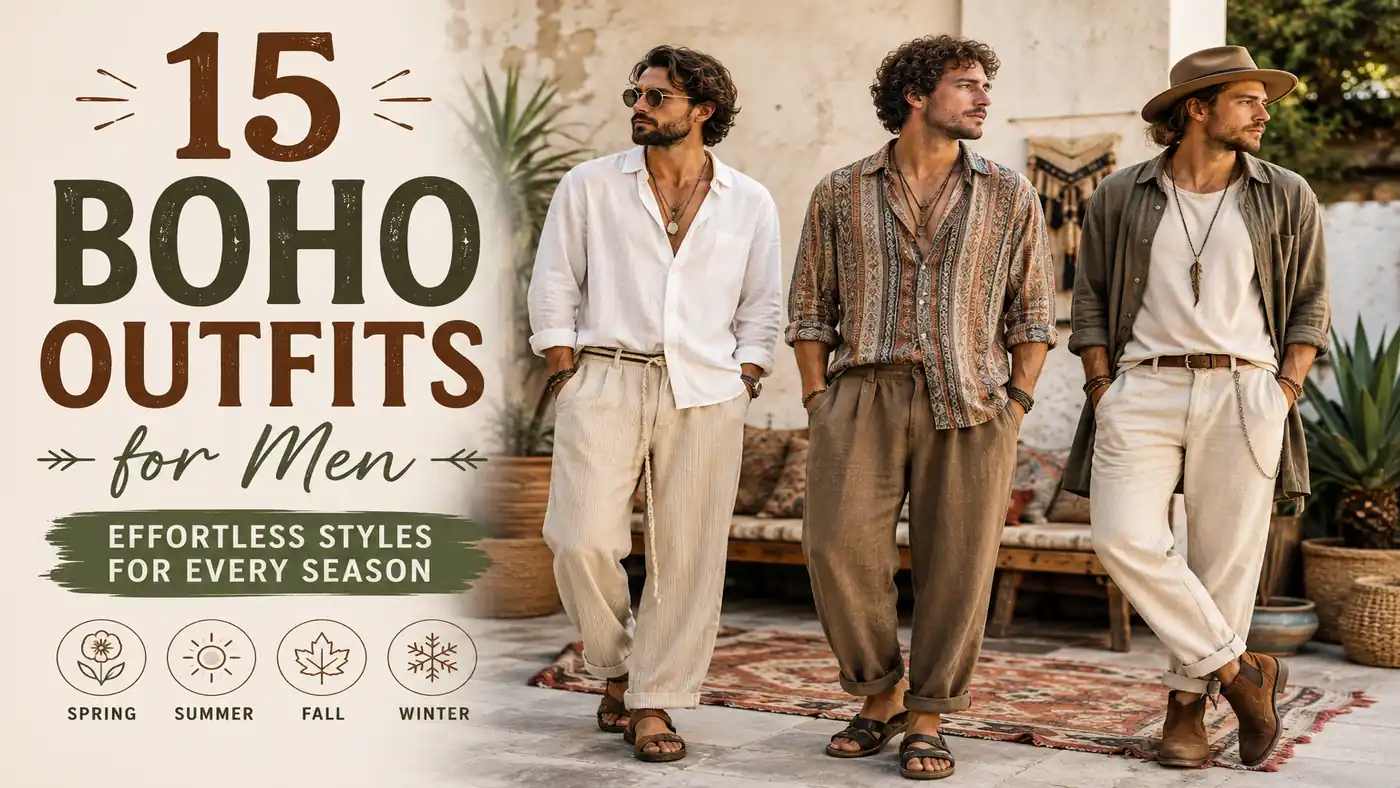15 Boho Outfits for Men: Effortless Styles for Every Season