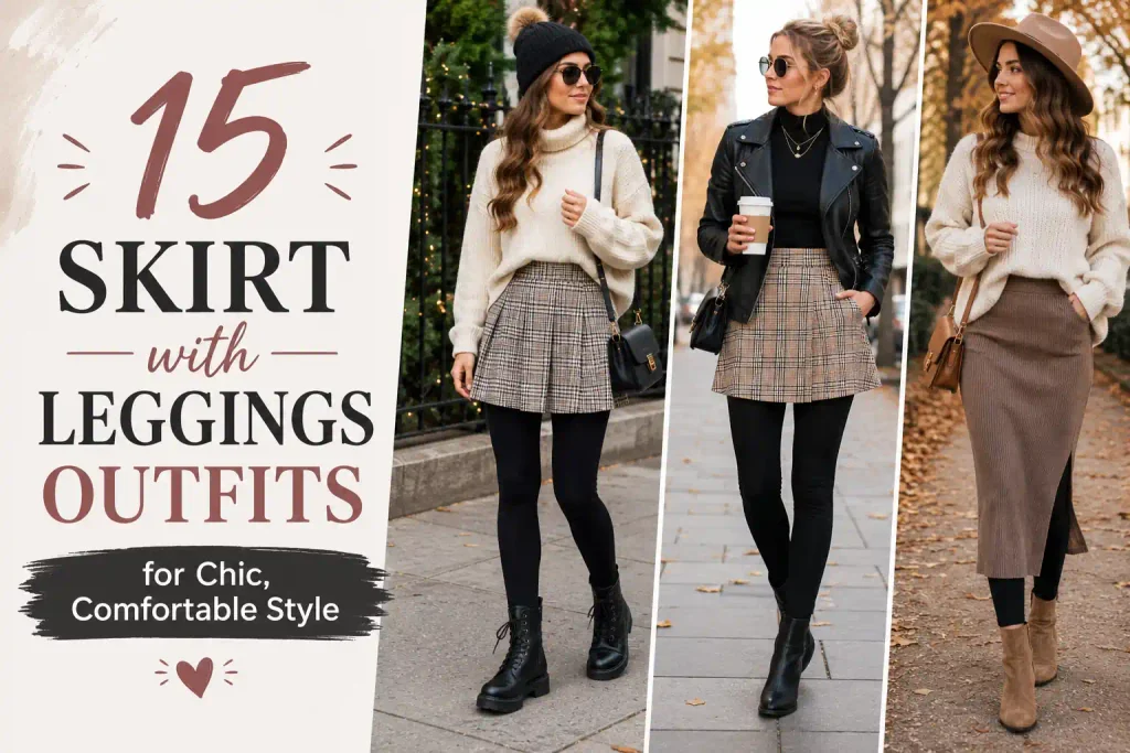 15 Skirt with Leggings Outfits for Chic, Comfortable Style