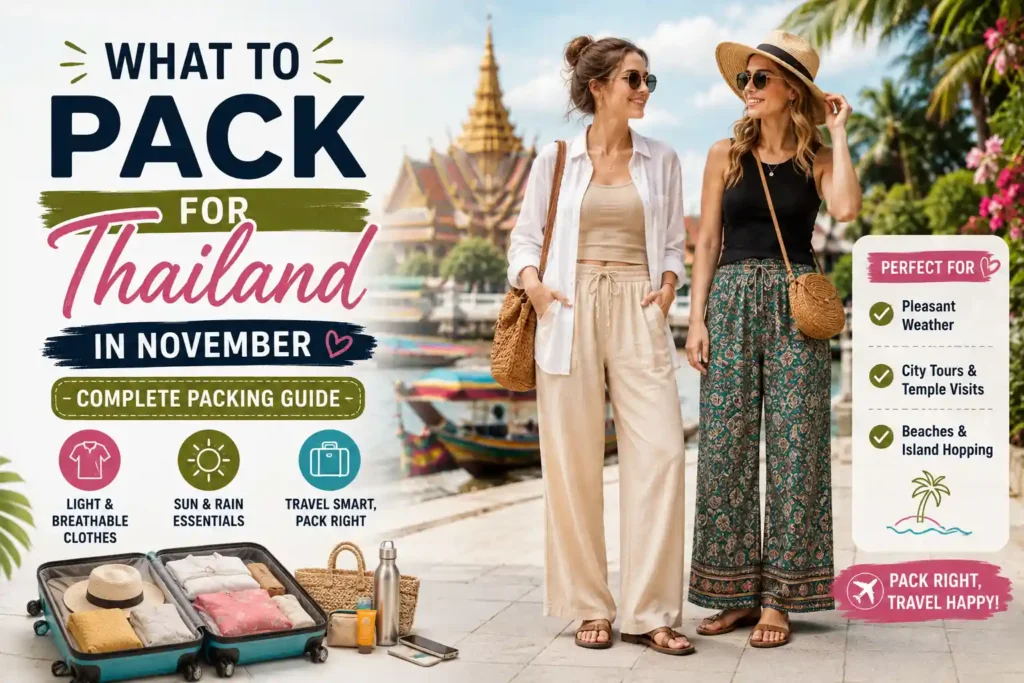 What to Pack for Thailand in November: Complete Packing Guide