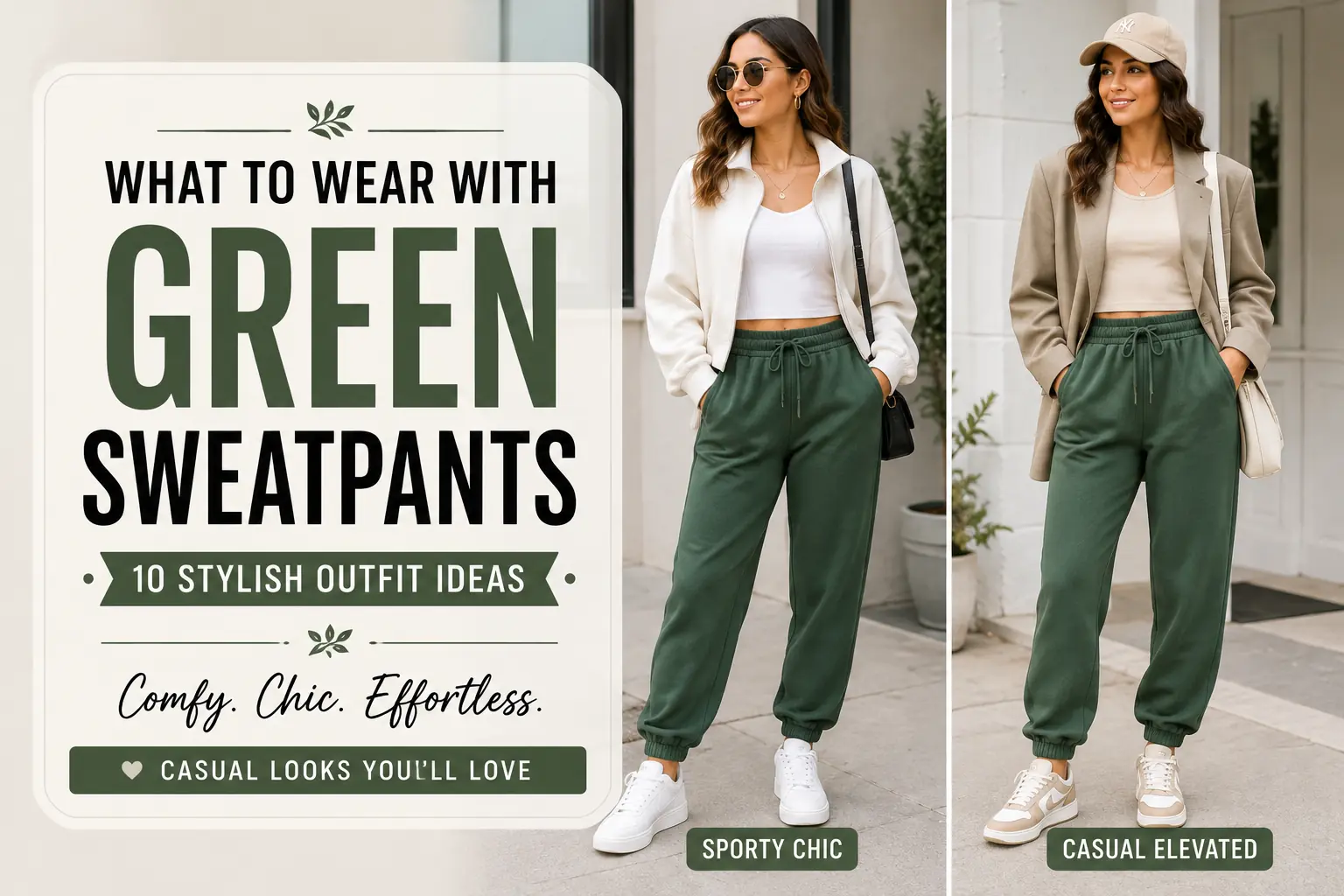 What to Wear with Green Sweatpants: 10 Stylish Outfit Ideas