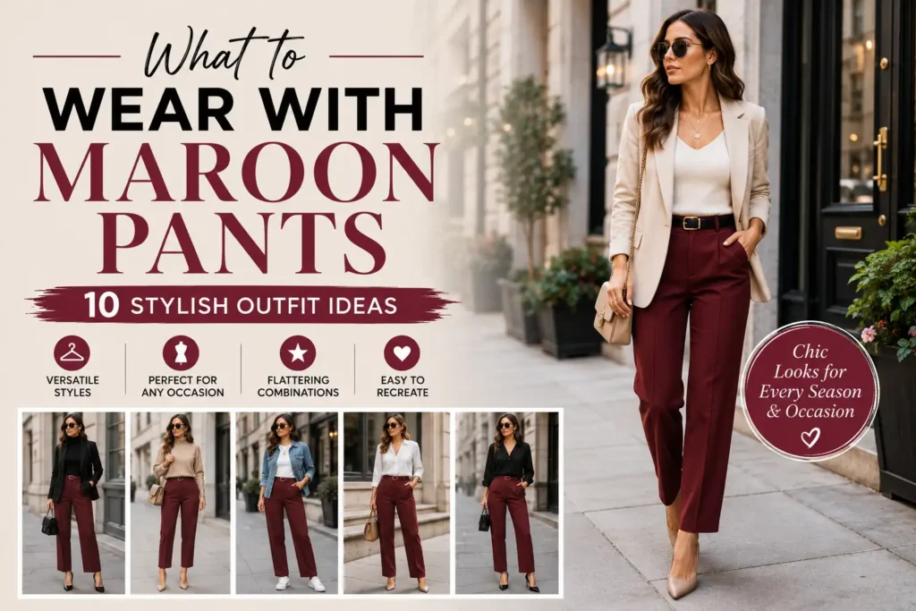 What to Wear with Maroon Pants: 10 Stylish Outfit Ideas